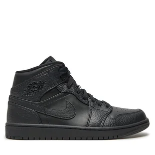 Sneakersy Nike Jordan Air 1 Mid 554724 091 Czarny - Sneakersy męskie - miniaturka - grafika 1