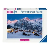 Puzzle - Puzzle RAVENSBURGER Beautiful Mountains Bernese Oberland Murren (1000 elementów) - miniaturka - grafika 1