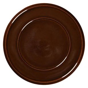 PORCELANA RAK STONE Talerz płaski śr. 32 cm bursztynowy - Talerze - miniaturka - grafika 1