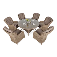 Meble ogrodowe - Meble z technorattanu RAVENA Brown - miniaturka - grafika 1