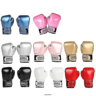 Rękawice bokserskie dla dzieci Dzieci Młodzież Torba treningowa Kickboxing Muay Thai Mitts Mma Trening Rękawice sparingowe 3-10 lat Złoto - Torby sportowe - miniaturka - grafika 1