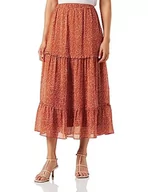 Spódnice - TILDEN Spódnica damska 37230930, pomarańczowa, wielokolorowa, XL, pomarańczowy wielokolorowy, XL - miniaturka - grafika 1