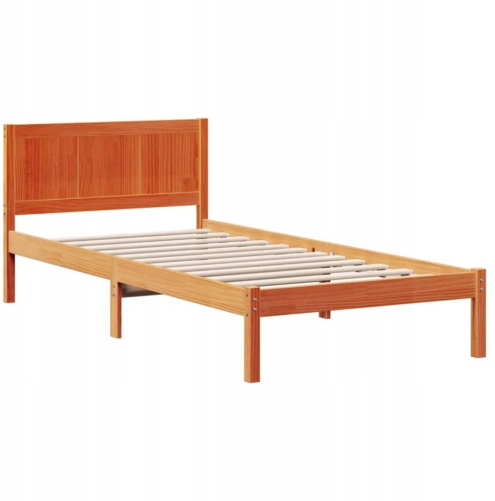 vidaXL Brązowe sosnowe łóżko brązowe 80 x 200 cm Lumarko 872205 VidaXL