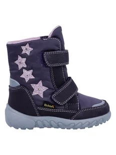 Richter Shoes Kozaki zimowe "Husky" w kolorze granatowo-fioletowym - Kozaki damskie - miniaturka - grafika 1