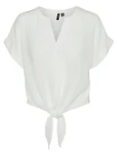 Koszulki i topy damskie - Vero Moda Koszulka w kolorze białym - miniaturka - grafika 1