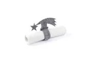 Dekoracja stołu - Serwetnik ze wzorem świątecznym - Gwiazda Betlejemska - 21 cm - 1 szt. - miniaturka - grafika 1