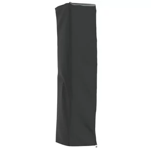 vidaXL Pokrowiec na grzejnik w kształcie piramidy, czarny, 58x58x228cm - Poduszki ogrodowe - miniaturka - grafika 1