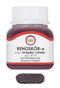 Renoskór Farba Lakier Do Skóry Ciemny Brąz - Kosmetyki samochodowe - miniaturka - grafika 1