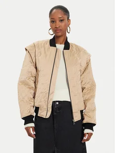KARL LAGERFELD Kurtka bomber 245W1506 Beżowy Regular Fit - Kurtki damskie - miniaturka - grafika 1