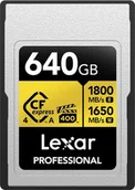Karty pamięci - Lexar Professional Gold CFexpress 640 GB LCAGOLD640G-RNENG LCAGOLD640G-RNENG - miniaturka - grafika 1