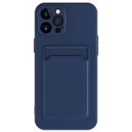 Etui i futerały do telefonów - Ochronne etui na telefon komórkowy iPhone 12 13 14 15 Plus Pro Max Etui na kartę, Kolor: Niebieski, Wybierz model: Apple iPhone 15 Pro - miniaturka - grafika 1