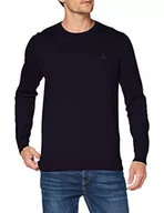 Swetry męskie - GANT sweter męski, niebieski (Evening Blue), XXL - miniaturka - grafika 1
