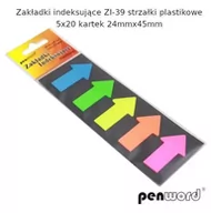 Zakładki do książek - Zakładki indeksujące 24x45mm 5x20szt strzałki - Penword - miniaturka - grafika 1