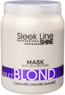 Maski do włosów - Stapiz Stapiz Sleek Line Violet Blond maska neutralizująca do włosów blond 1000ml 17324 - miniaturka - grafika 1