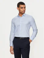 Koszule męskie - Calvin Klein Koszula K10K113164 Niebieski Slim Fit - miniaturka - grafika 1