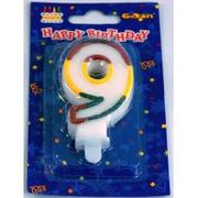 Urodziny dla dorosłych - GO Świeczka cyferka z brokatem - 9 - dziewiątka SW-CBR9 - miniaturka - grafika 1