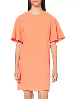 Sukienki - Armani Exchange Damska sukienka z krótkim rękawem, na co dzień, pomarańczowy, L - grafika 1