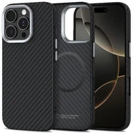 Etui i futerały do telefonów - Etui TECH-PROTECT Ion Carbon MagSafe do Apple iPhone 16 Pro Max Czarny - miniaturka - grafika 1