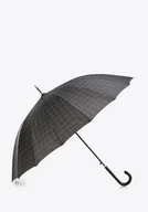 Parasole - Parasol półautomatyczny szeroki czarno-szary - miniaturka - grafika 1