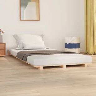 Łóżko z litego drewna sosnowego 100x200 cm - Łóżka - miniaturka - grafika 1