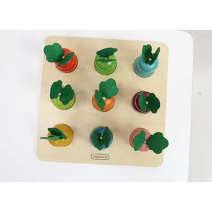 MASTERKIDZ Tablica Edukacyjna Warzywa Nauka Liczb i Kolorów Montessori - Układanki dla dzieci - miniaturka - grafika 5