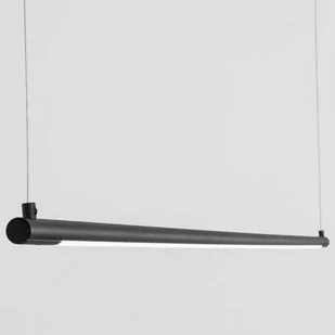 MLAMP Wisząca LAMPA minimalistyczna 139088101 MLAMP metalowa OPRAWA zwis LED 20W 3000K listwa czarna 139088101 - Lampy sufitowe - miniaturka - grafika 1