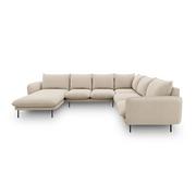 Narożniki - Beżowa sofa w kształcie litery U Cosmopolitan Design Vienna, prawostronna - miniaturka - grafika 1