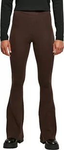 Urban Classics Damskie damskie legginsy z dzianiny ściągającej do butów do jogi, Brązowy, XXL - Legginsy - miniaturka - grafika 1