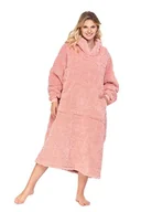 Szlafroki damskie - Bluza maxi Love różowa uni - miniaturka - grafika 1