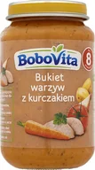 Dania dla dzieci - Bobovita BOBOVITA OBIADEK BUKIET WARZYW ZE ZŁOTYM KURCZAKIEM PO 8 MIESIĽCU 190 G 16100406 - miniaturka - grafika 1