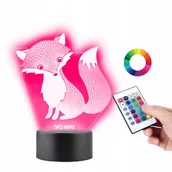 Lampy pozostałe - Lampka na Biurko Statuetka Led Bajkowy Lisek Lis - miniaturka - grafika 1