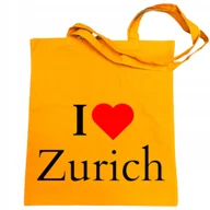 Torby i wózki na zakupy - Torba na zakupyI Love Zurich Kocham Zurich Szwajcaria - miniaturka - grafika 1
