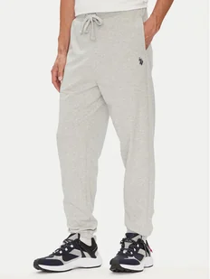 U.S. Polo Assn. Spodnie dresowe MUP4416 Szary Relaxed Fit - Spodnie sportowe męskie - miniaturka - grafika 1