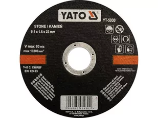 Yato Tarcza do cięcia kamienia 115x1,5x22 mm YT-5930 - Tarcze do pił - miniaturka - grafika 1