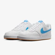 Sneakersy męskie - Męskie Sneakersy NIKE COURT VISION LO NN GUM HJ9105-100 – Biały - miniaturka - grafika 1