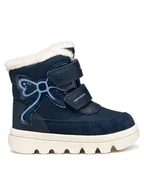 Buty dla dziewczynek - Geox Kozaki B Willaboom B A B565AA 0FU22 C4002 S Granatowy - miniaturka - grafika 1