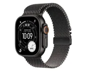 Smartwatch - Apple Watch Ultra 3 GPS + Cellular 49mm Tytan czarny bransoleta z tytanu S Czarny - miniaturka - grafika 1