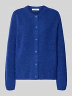 Swetry damskie - Kurtka o kroju regular fit z dzianiny z mieszanki wełny model ‘LULU’ - miniaturka - grafika 1