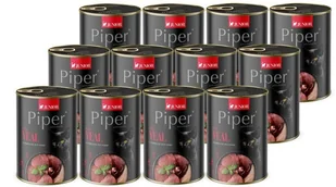 Mokra karma dla kota Piper Animals Junior z cielęciną zestaw 12 x 400 g - Mokra karma dla kotów - miniaturka - grafika 1