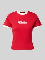 Koszulki i topy damskie - T-shirt z mieszanki bawełny model ‘LEWISTOWN’ - miniaturka - grafika 1