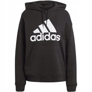 Bluza damska adidas Essentials Big Logo Oversized French Terry Hoodie czarn - Bluzy damskie - miniaturka - grafika 1