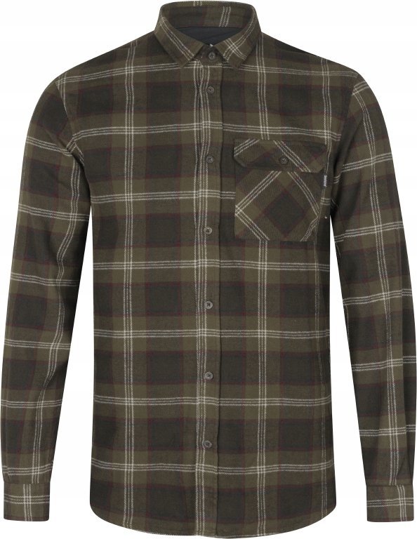 KOSZULA FLANELOWA SEELAND GLEN - Pine Green Check -L