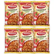 Dania dla dzieci - Amino Zupa błyskawiczna gulaszowa z wieprzowiną i papryką 59 g x 6 sztuk - miniaturka - grafika 1