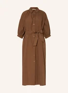 Sukienki - Weekend Max Mara Sukienka Koszulowa Catone Z Rękawami 3/4 braun - miniaturka - grafika 1