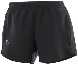 Salomon Spodenki Agile Short W Black C14706 - Spodnie sportowe damskie - miniaturka - grafika 1