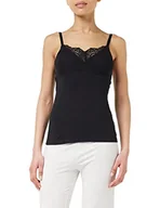 Koszulki i topy damskie - Emporio Armani Underwear Women's Dreamy Viscose Lace Tank Top, czarny, XL, czarny, XL - miniaturka - grafika 1