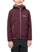 Kurtki i płaszcze dla chłopców - Jack Wolfskin - FOURWINDS JACKET KIDS, dziecięca kurtka softshell unisex, boysenberry, - miniaturka - grafika 1
