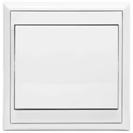 Wyłączniki światła i elektryczne - Łącznik Luna pojedynczy biały - miniaturka - grafika 1