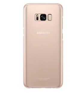 Samsung Etui Clear Cover Galaxy S8 Plus, przezroczyste różowe (Pink) EF-QG955CPEGWW - Etui i futerały do telefonów - miniaturka - grafika 2