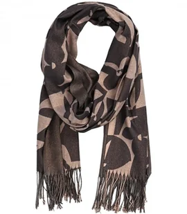 Ciepły stylowy szal szalik abstrakcyjny wzór miękki gładki 180x70 cm - Apaszki i szaliki damskie - miniaturka - grafika 1